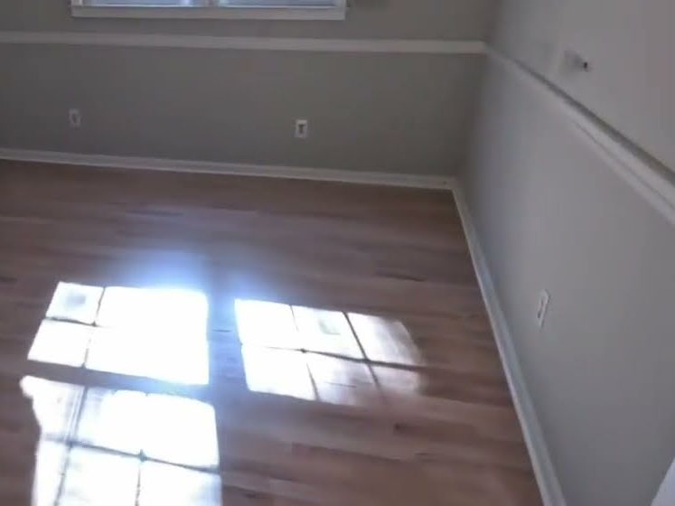 Light, natural hardwood floor finished with Bona NaturalSeal and Bona HD Traffic in an Alpharetta, GA home