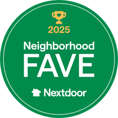 Nextdoor Neighborhood Fave 2025 award badge