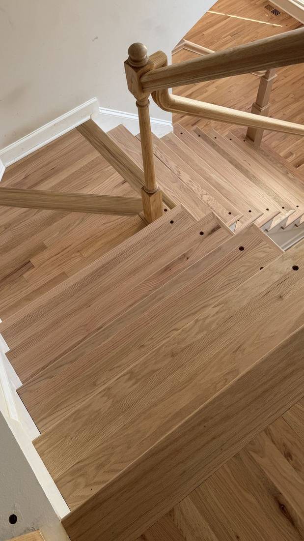 Red Oak Hardwoods Finished with Bona Natural Seal and HD — project photo by The Hardwood Guys