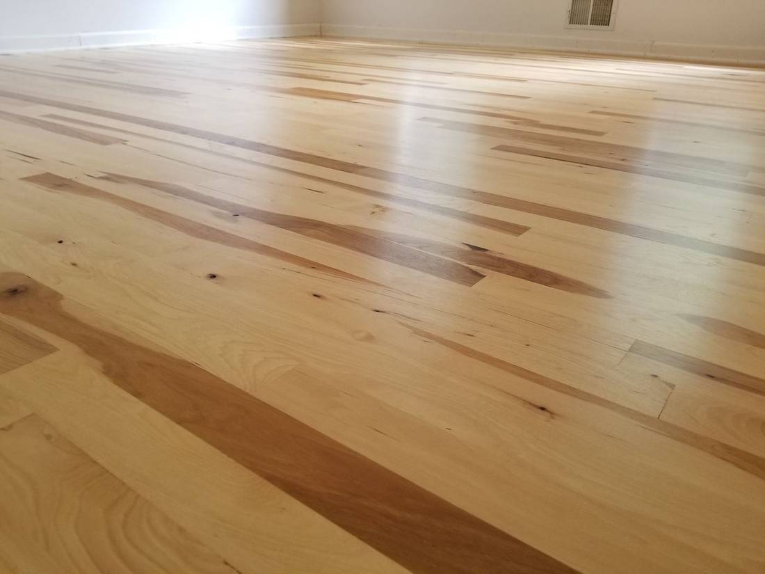 Hardwood floor refinished by The Hardwood Guys, serving Holly Springs, GA