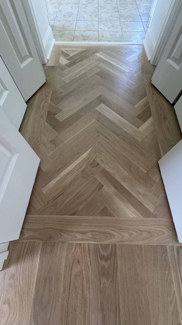 Finished Project Using Bona Nordic Seal and HD Traffic in — project photo by The Hardwood Guys