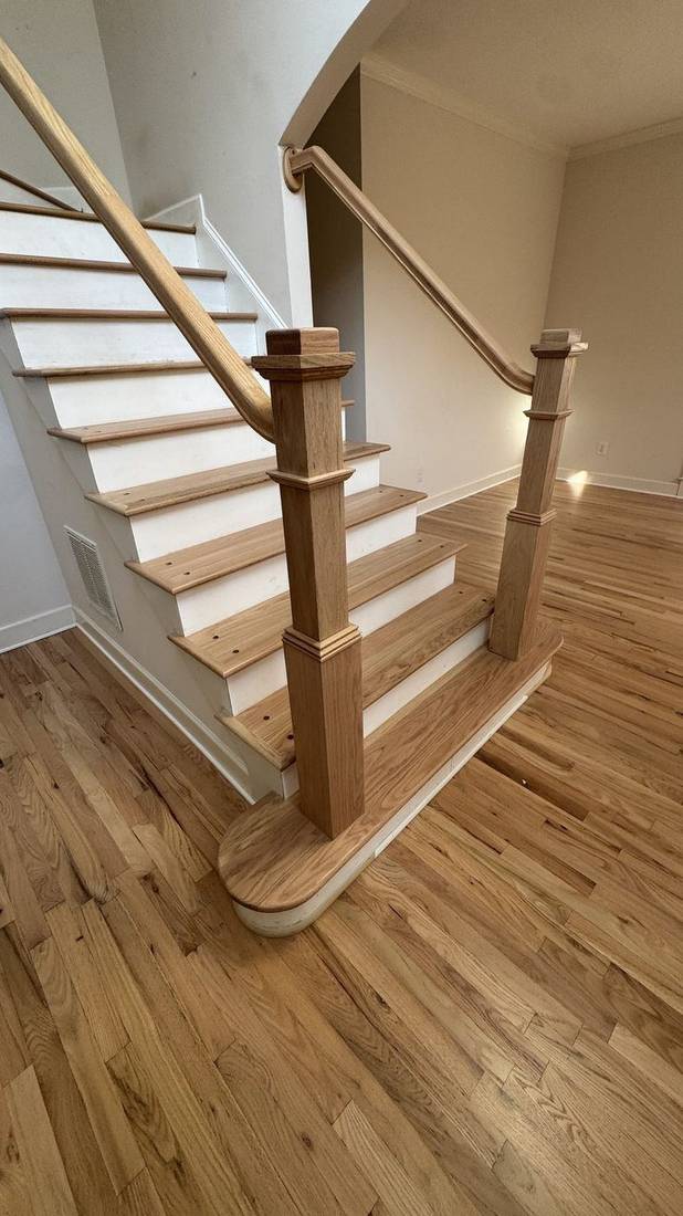Red Oak Hardwoods Finished with Bona Natural Seal and HD — project photo by The Hardwood Guys