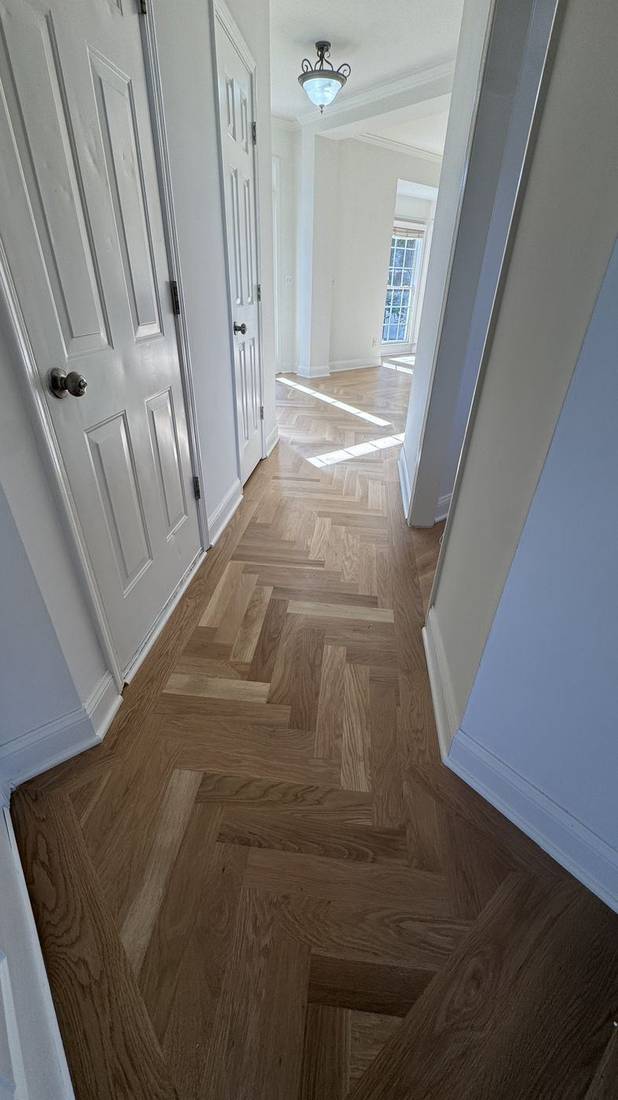 Finished Project Using Bona Nordic Seal and HD Traffic in — project photo by The Hardwood Guys