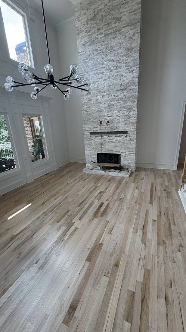 Stunning Red Oak Floor Transformation in Roswell — project photo by The Hardwood Guys