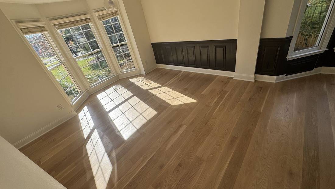Finished Project Using Bona Nordic Seal and HD Traffic in — project photo by The Hardwood Guys
