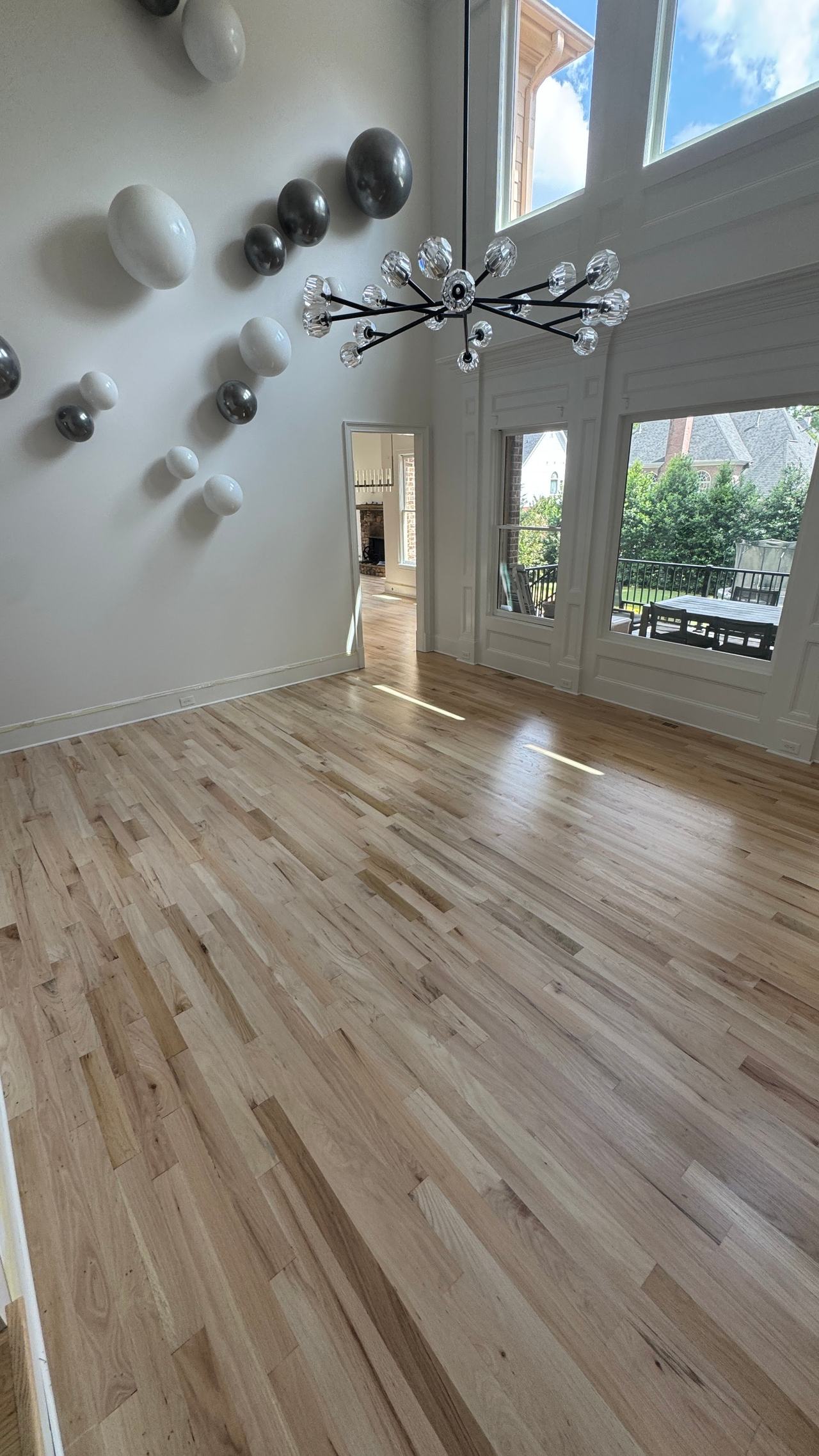 Stunning Red Oak Floor Transformation in Roswell — project photo by The Hardwood Guys