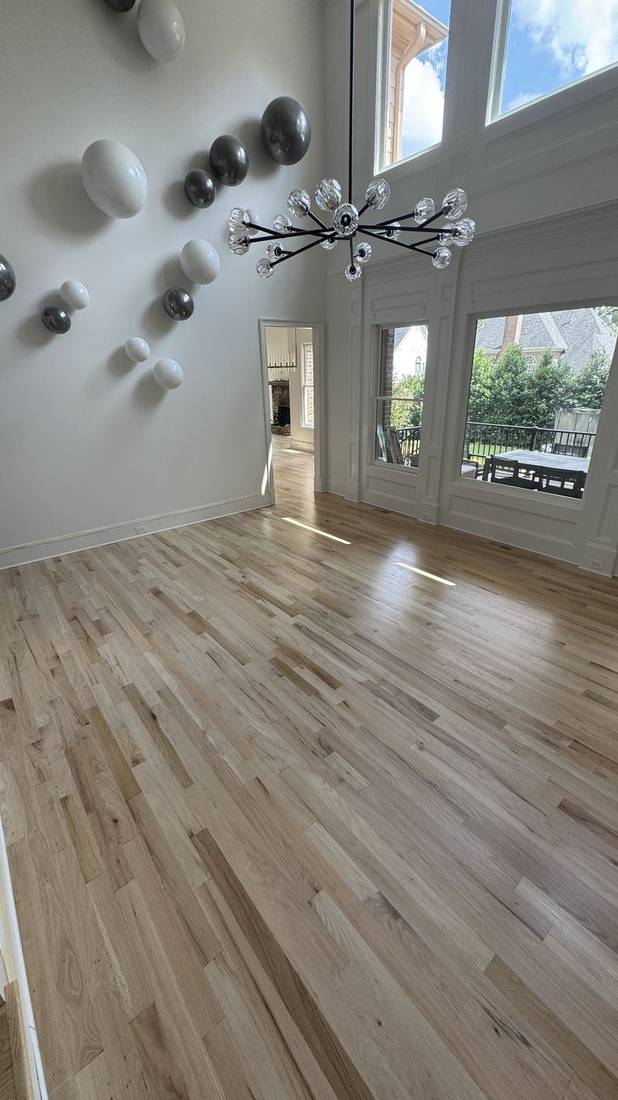 Stunning Red Oak Floor Transformation in Roswell — project photo by The Hardwood Guys