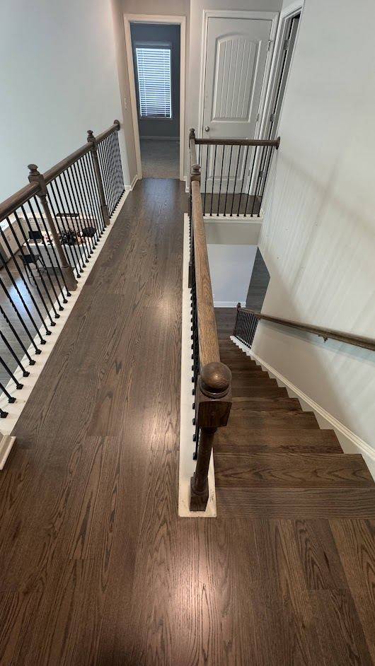 Warm Gray Red Oak Floors in Canton, GA by The Hardwood Guys — project photo by The Hardwood Guys