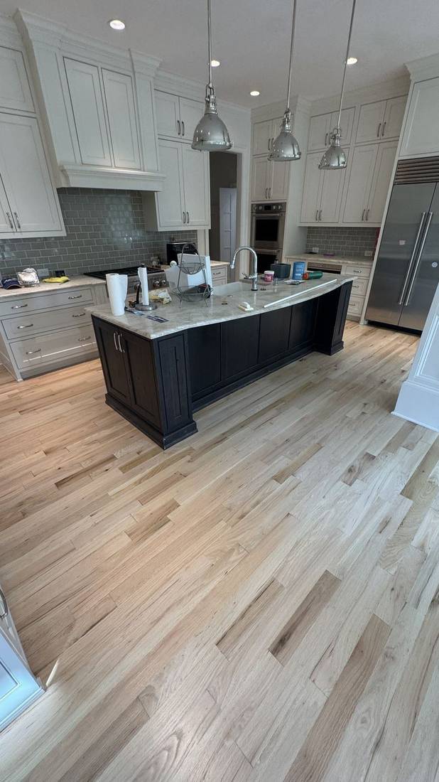 Stunning Red Oak Floor Transformation in Roswell — project photo by The Hardwood Guys