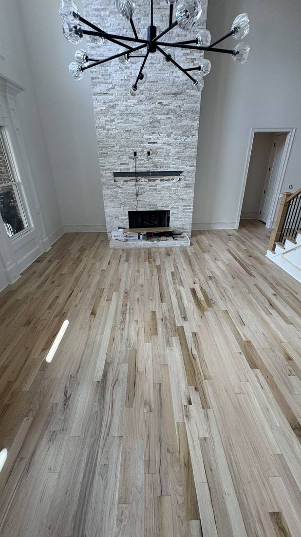 Stunning Red Oak Floor Transformation in Roswell — project photo by The Hardwood Guys