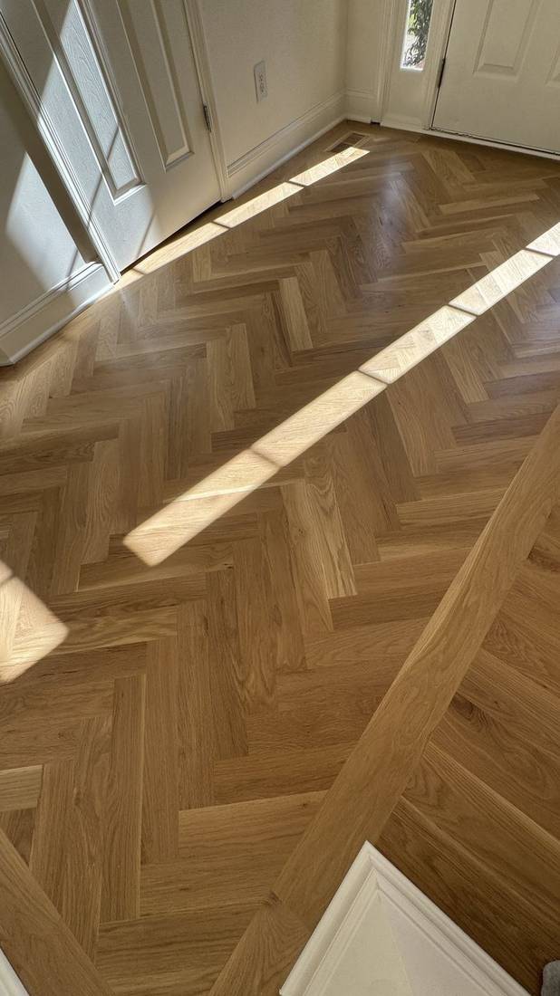 Finished Project Using Bona Nordic Seal and HD Traffic in — project photo by The Hardwood Guys