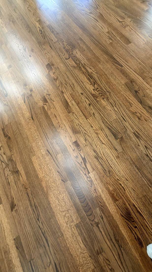 Minwax Honey Stain: Warm Medium-Brown Finish Trend — project photo by The Hardwood Guys