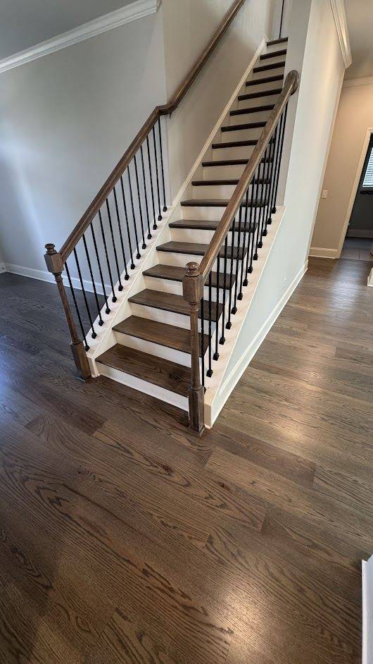 Warm Gray Red Oak Floors in Canton, GA by The Hardwood Guys — project photo by The Hardwood Guys