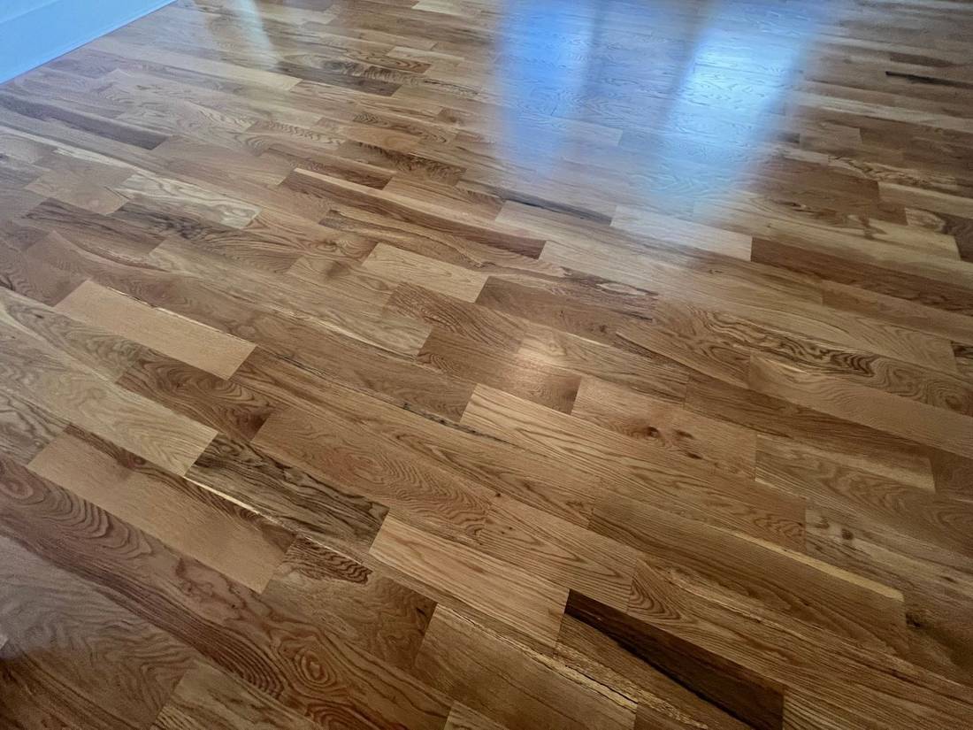 Enhancing the Beauty of 5-Inch Number 2 Grade White Oak — project photo by The Hardwood Guys
