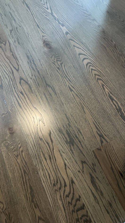 Warm Gray Red Oak Floors in Canton, GA by The Hardwood Guys — project photo by The Hardwood Guys