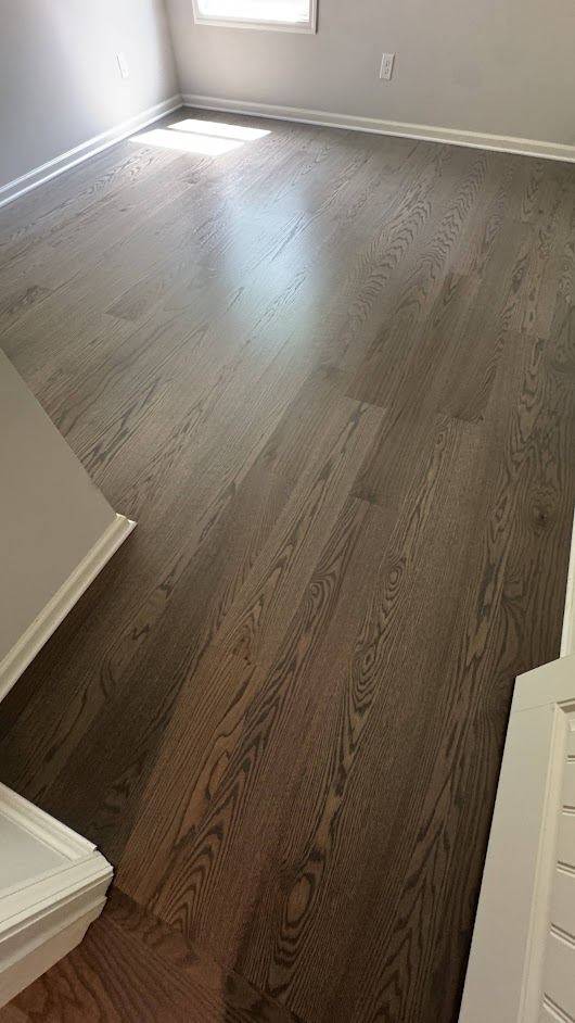 Warm Gray Red Oak Floors in Canton, GA by The Hardwood Guys — project photo by The Hardwood Guys