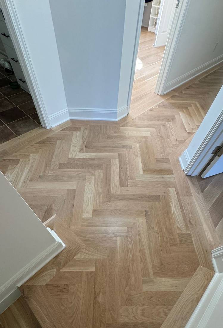 Finished Project Using Bona Nordic Seal and HD Traffic in — project photo by The Hardwood Guys