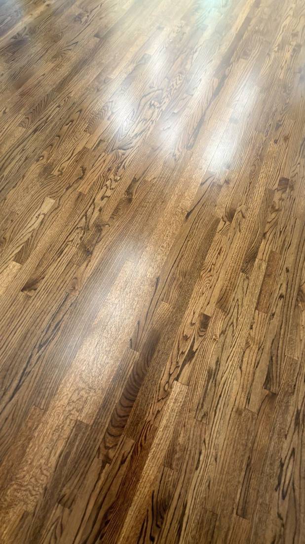 Minwax Honey Stain: Warm Medium-Brown Finish Trend — project photo by The Hardwood Guys