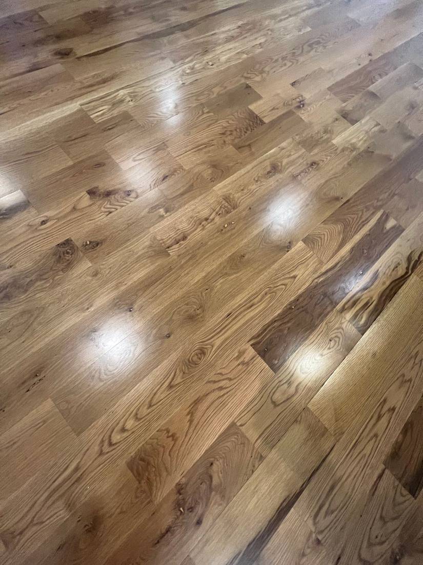 Enhancing the Beauty of 5-Inch Number 2 Grade White Oak — project photo by The Hardwood Guys