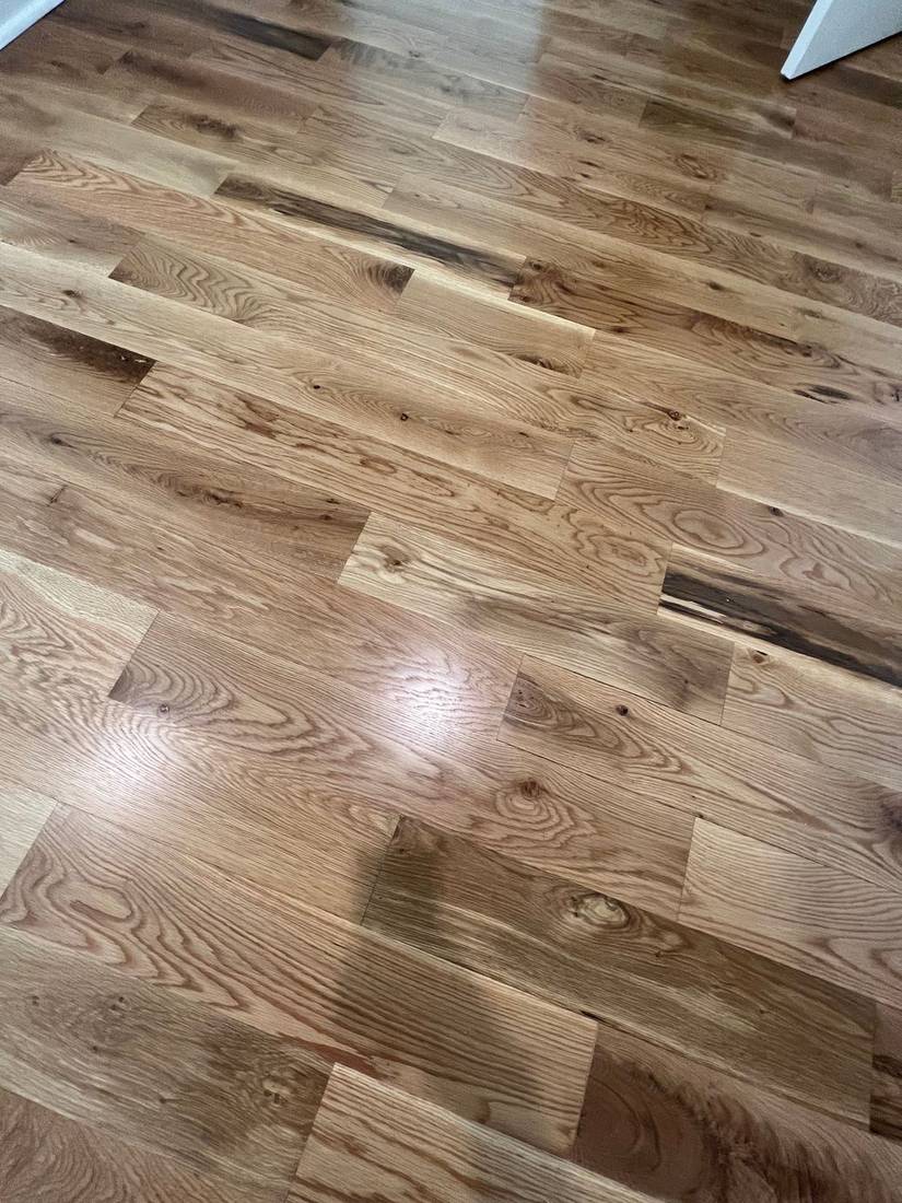 Enhancing the Beauty of 5-Inch Number 2 Grade White Oak — project photo by The Hardwood Guys