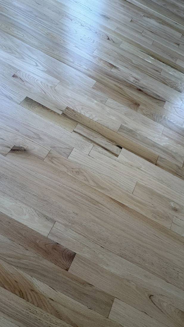Stunning Red Oak Floor Transformation in Roswell — project photo by The Hardwood Guys
