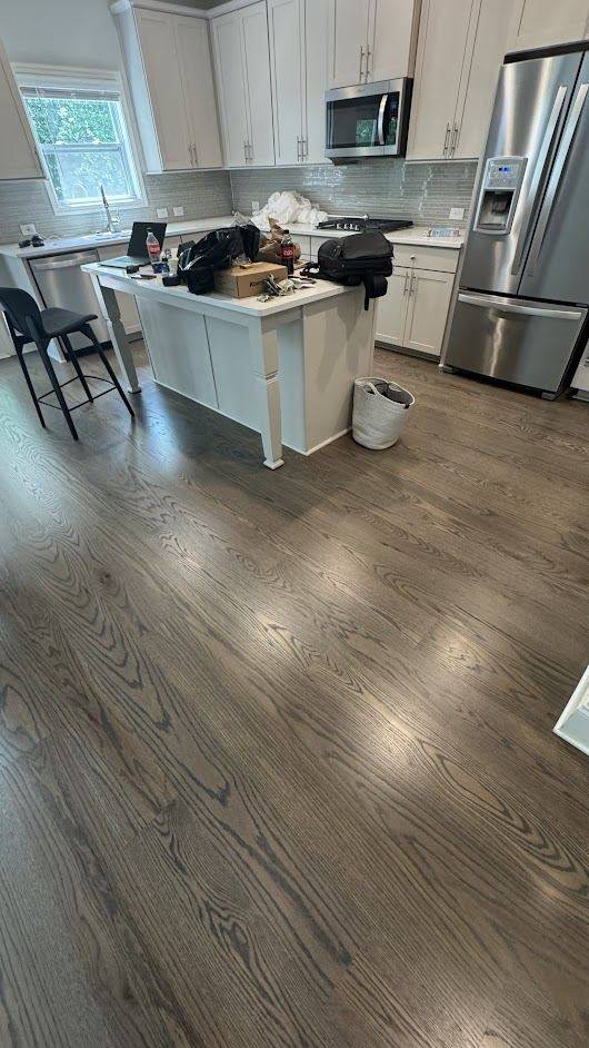 Warm Gray Red Oak Floors in Canton, GA by The Hardwood Guys — project photo by The Hardwood Guys