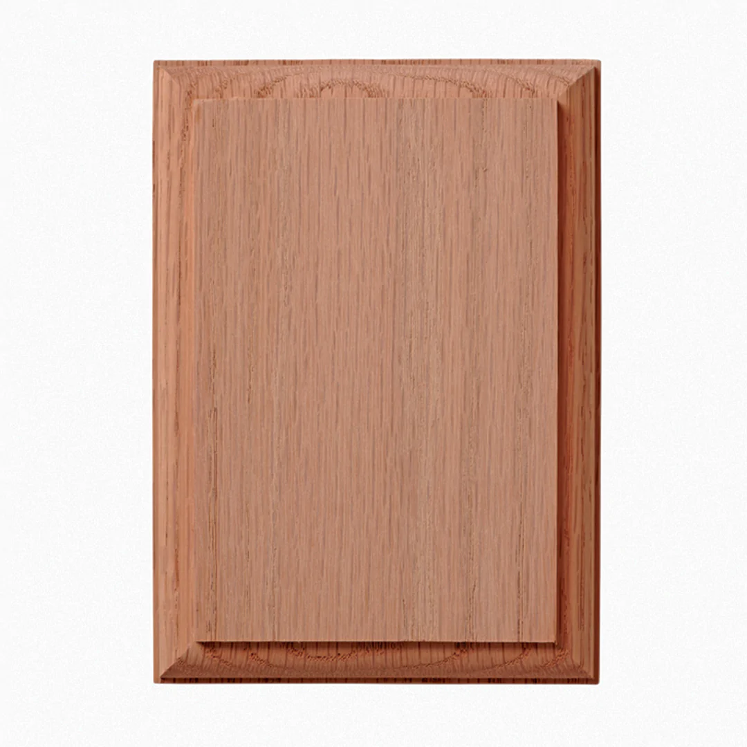 Rectangle Red Oak Rosette
