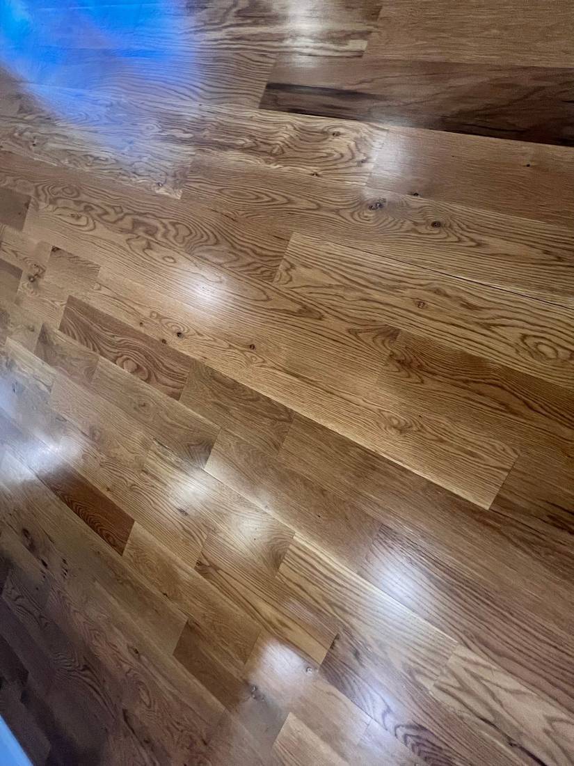 Enhancing the Beauty of 5-Inch Number 2 Grade White Oak — project photo by The Hardwood Guys