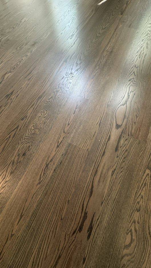 Warm Gray Red Oak Floors in Canton, GA by The Hardwood Guys — project photo by The Hardwood Guys