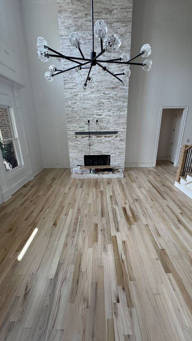 Stunning Red Oak Floor Transformation in Roswell — project photo by The Hardwood Guys