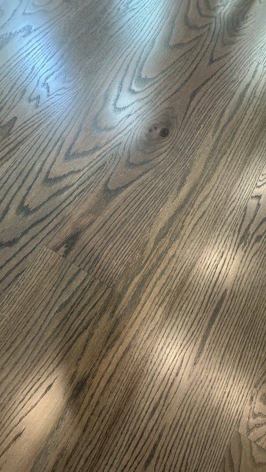Warm Gray Red Oak Floors in Canton, GA by The Hardwood Guys — project photo by The Hardwood Guys