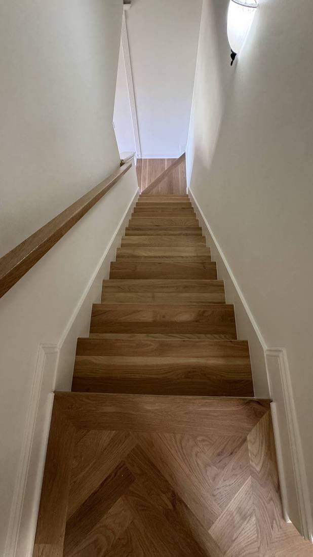 Finished Project Using Bona Nordic Seal and HD Traffic in — project photo by The Hardwood Guys