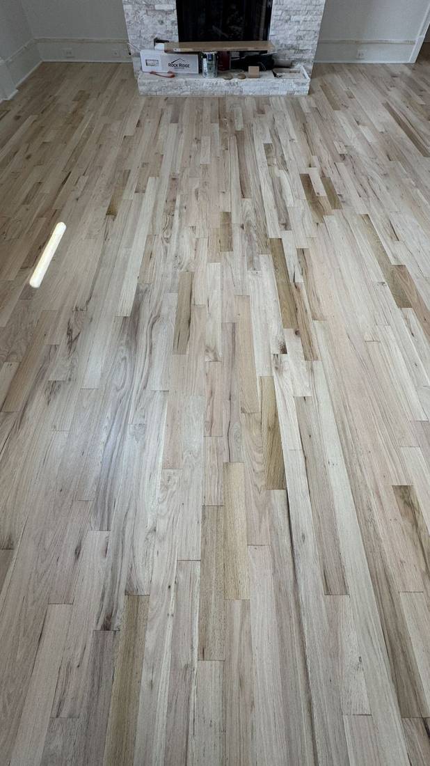 Stunning Red Oak Floor Transformation in Roswell — project photo by The Hardwood Guys