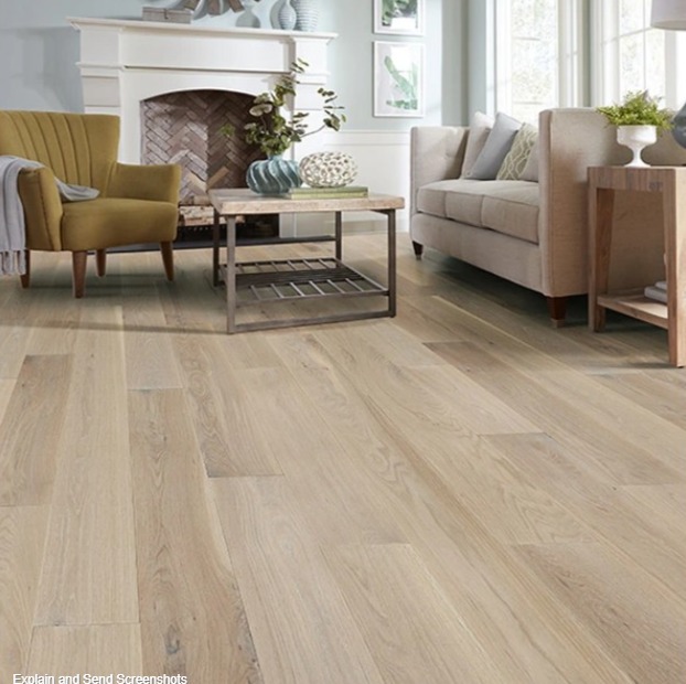 7" Wide Planks Country Edinburgh White Oak Matte Hardwood - 1/2" x 7"
