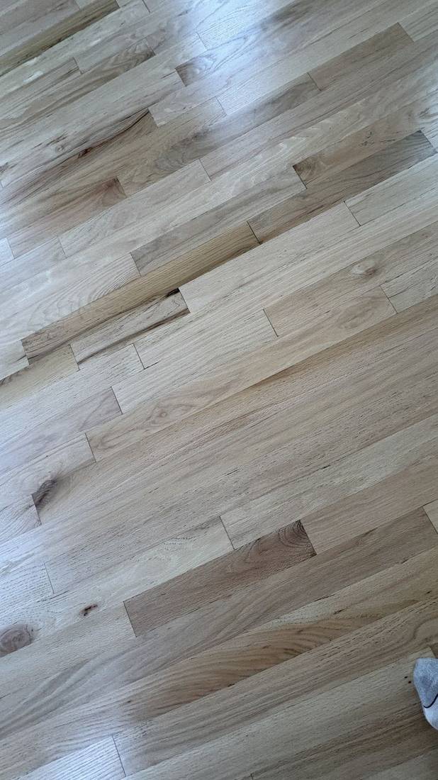 Stunning Red Oak Floor Transformation in Roswell — project photo by The Hardwood Guys