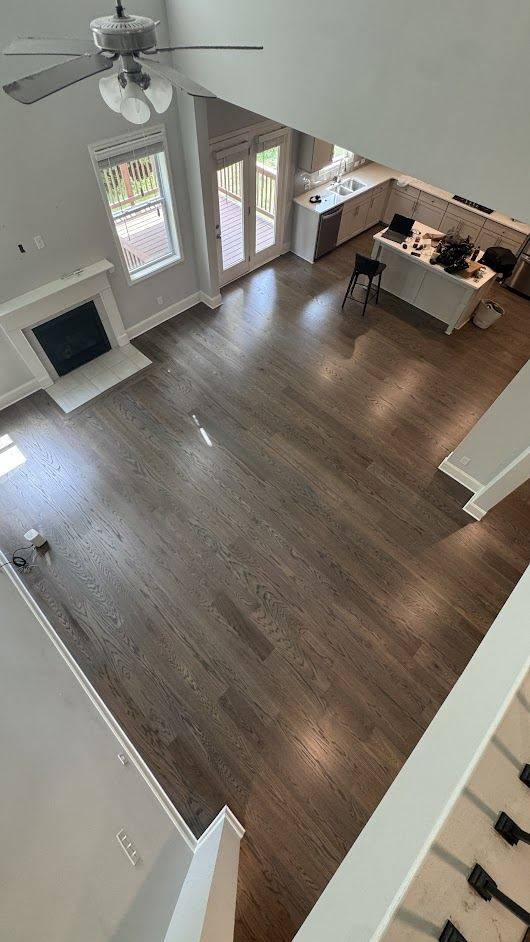 Warm Gray Red Oak Floors in Canton, GA by The Hardwood Guys — project photo by The Hardwood Guys