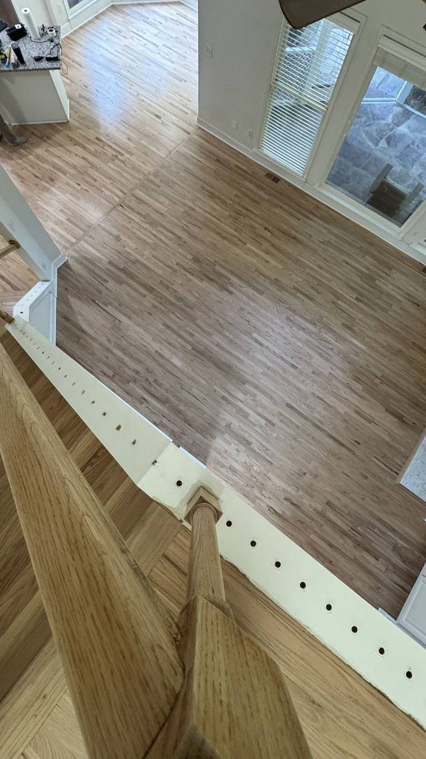 Red Oak Hardwoods Finished with Bona Natural Seal and HD — project photo by The Hardwood Guys