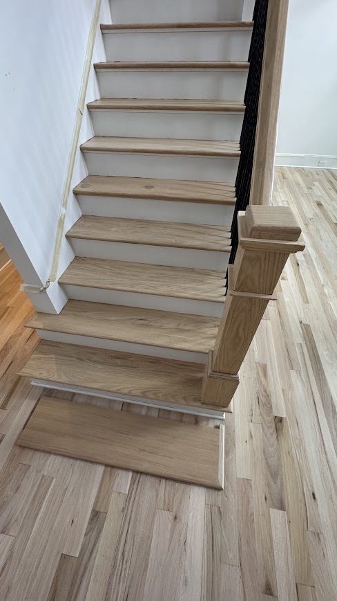 Box Newel with Bona Finish