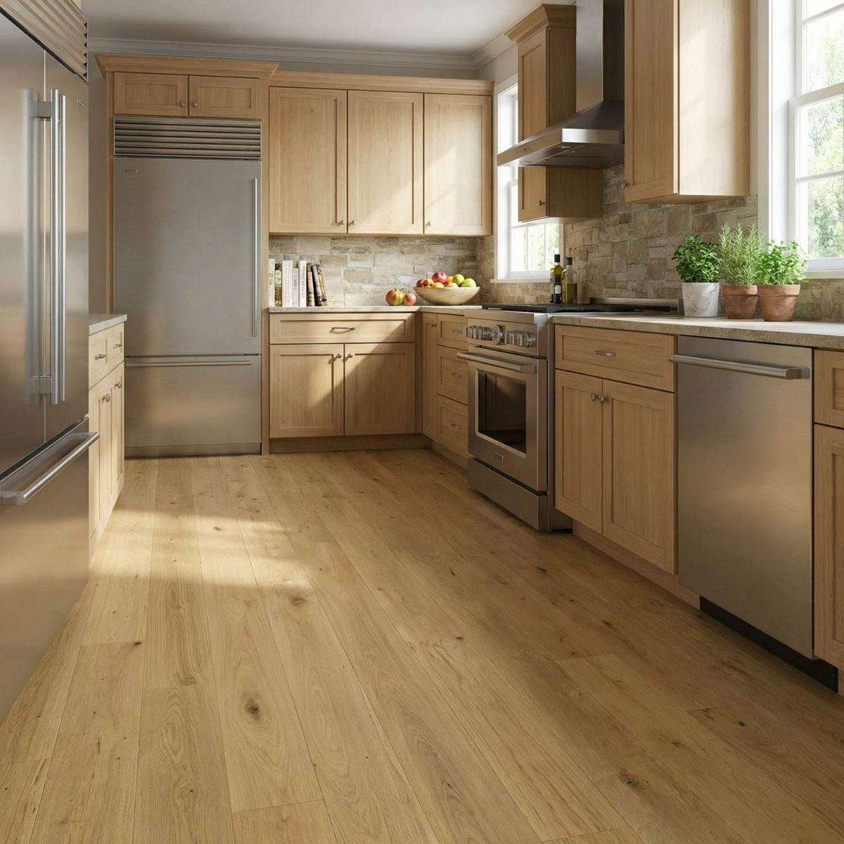 European French Oak Natural Oak 10¼", 10 1/4 inch by 5/8 inch with 4mm wear layer