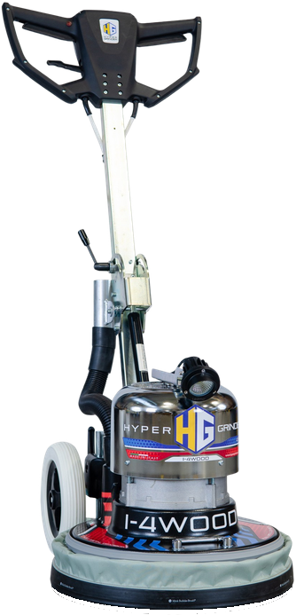 Hypergrinder I-4 Wood planetary floor sander, the multi-head machine used on our refinishing jobs