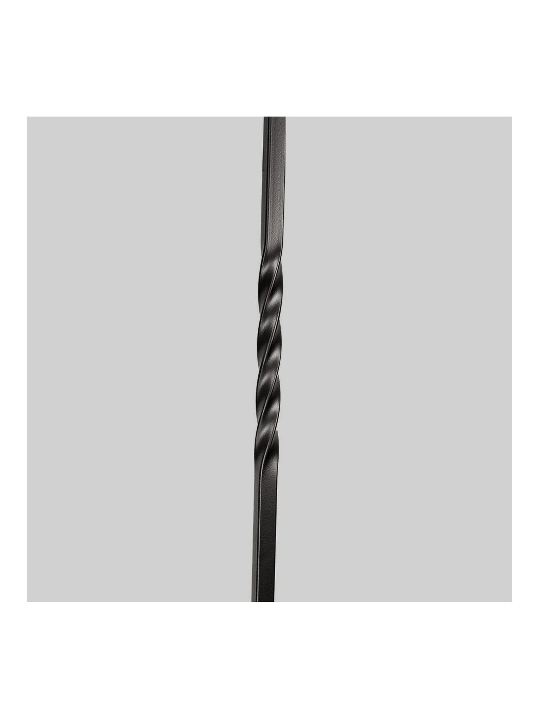 Iron Balusters - Twist Series, Satin Black