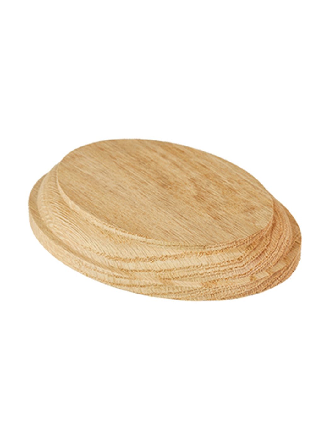 Red Oak Oval Rosette