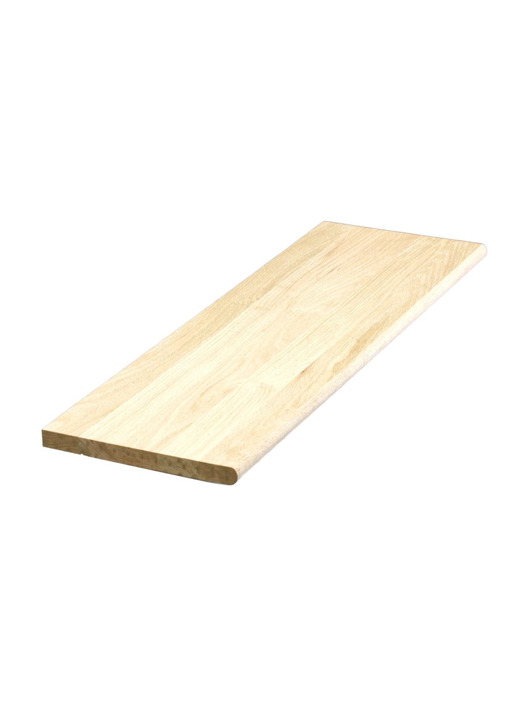 Red Oak Stair Treads - Solid Bullnose