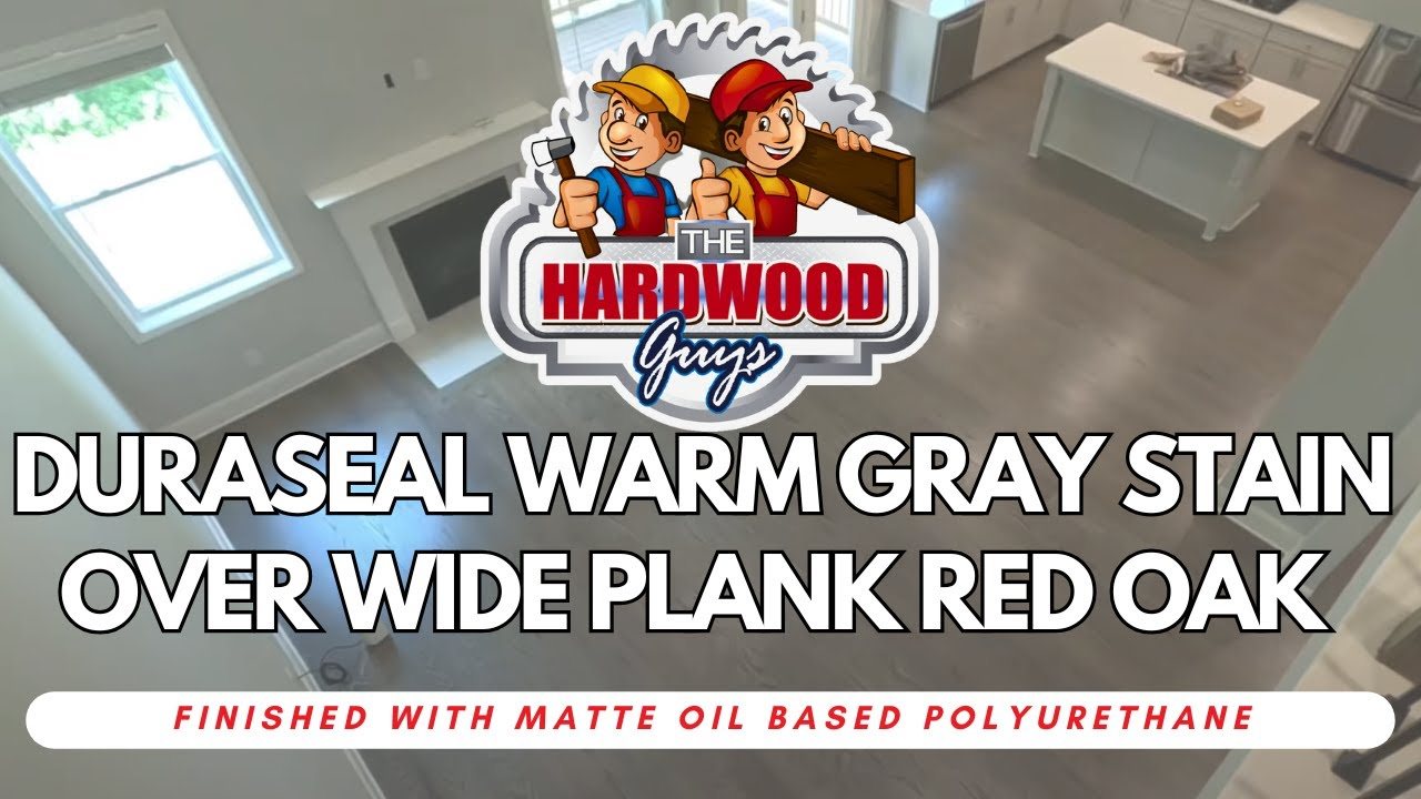 Video: DuraSeal Warm Gray stain over wide-plank red oak, Canton, GA