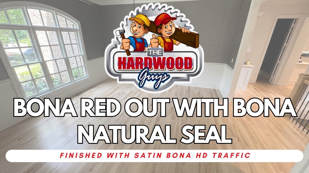 Video thumbnail: Bona Red Out with Bona Natural Seal, finished with satin Bona HD Traffic, on red oak floors in East Cobb